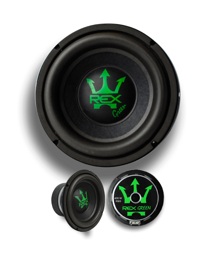 subwoofer rex grren 400w 8 polegadas