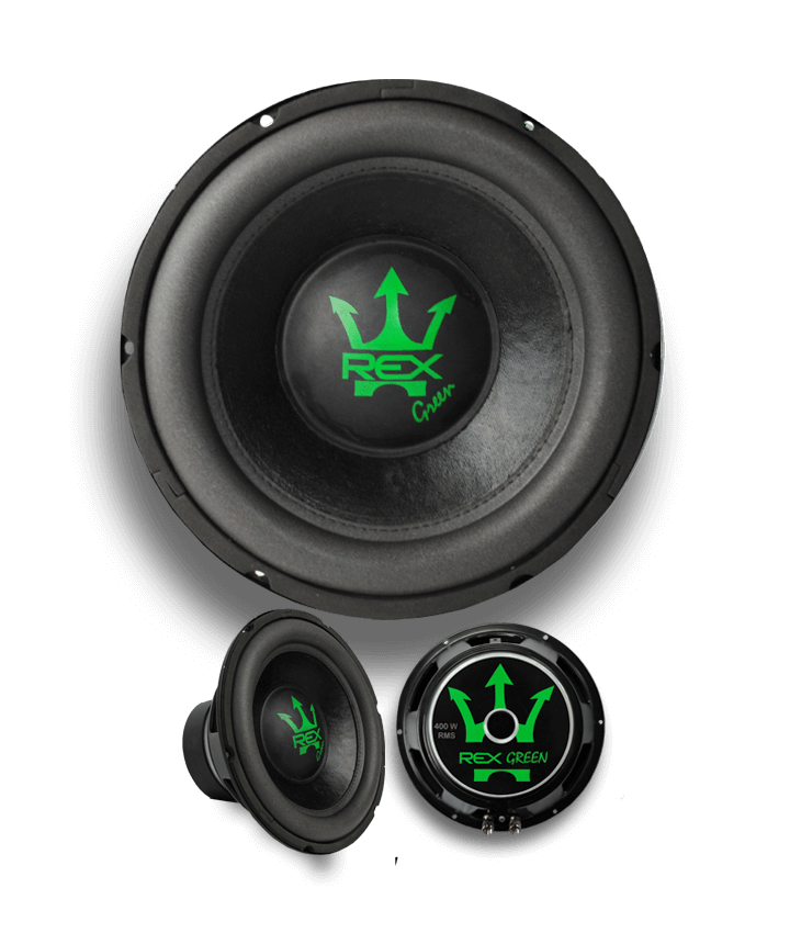 subwoofer rex grren 400w 10 polegadas