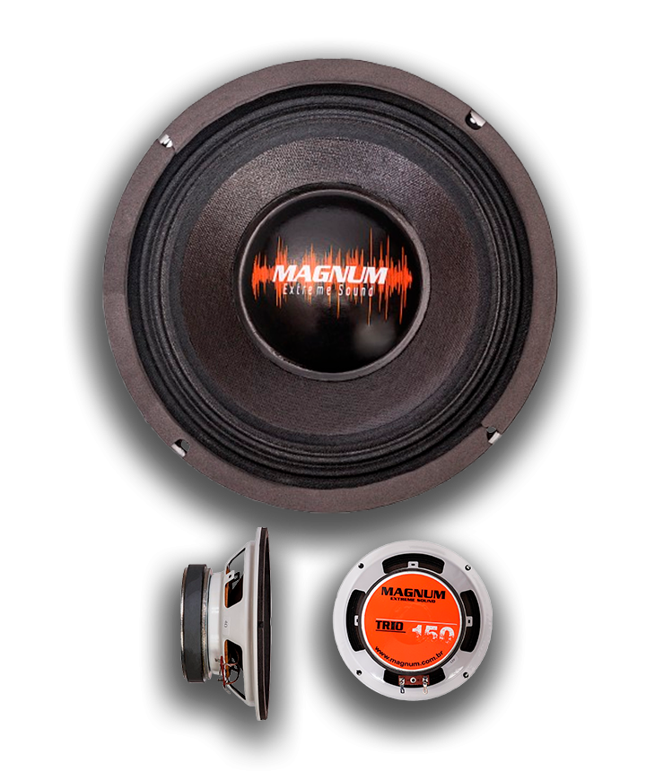 woofer trio mini 6 polegadas 120w